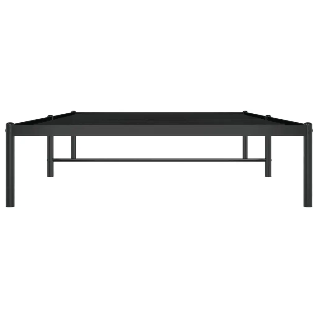 Black Steel King Single Bed Frame 107x203cm