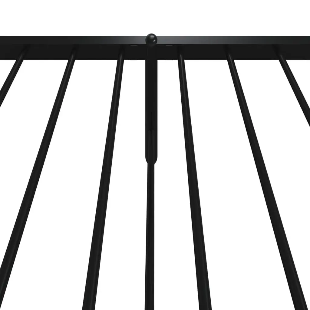 Black King Single Metal Bed Frame 107x203 cm