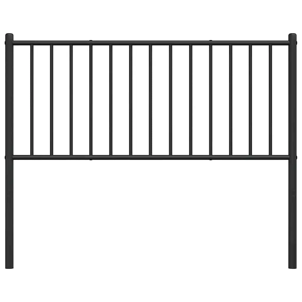 Black Metal Headboard 107cm for Bedroom