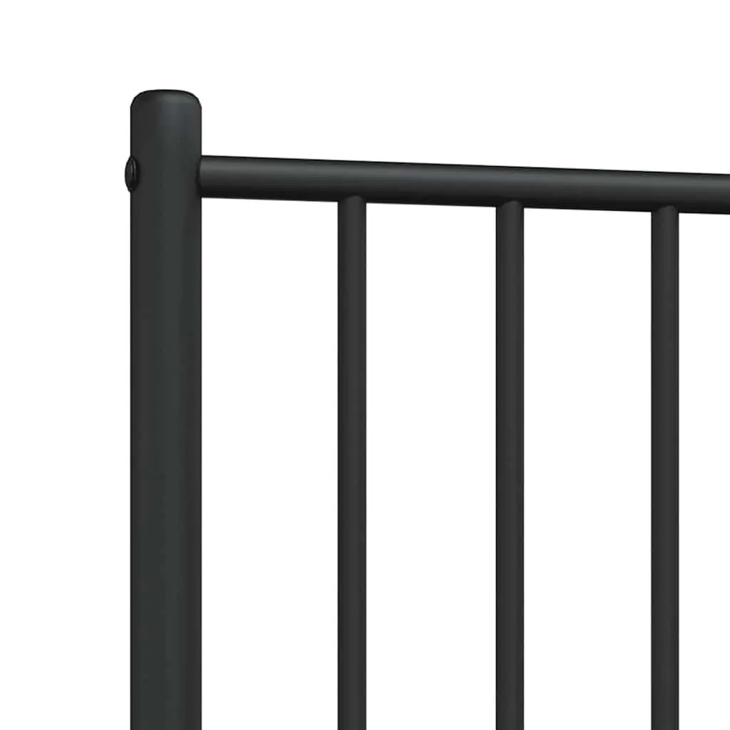 Black Metal Headboard 107cm for Bedroom