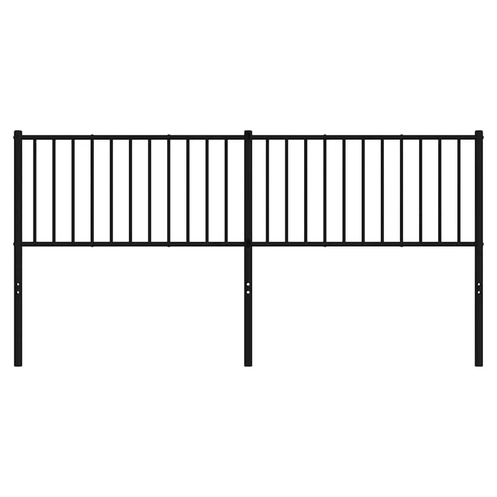 Black Metal Headboard for 180cm Bed Frame
