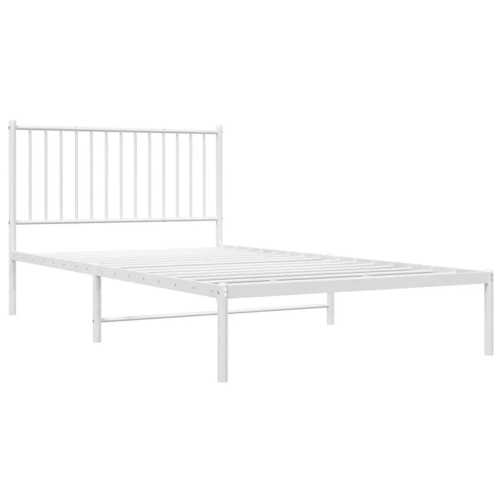 Metal Bed Frame King Single 107x203 cm with Headboard
