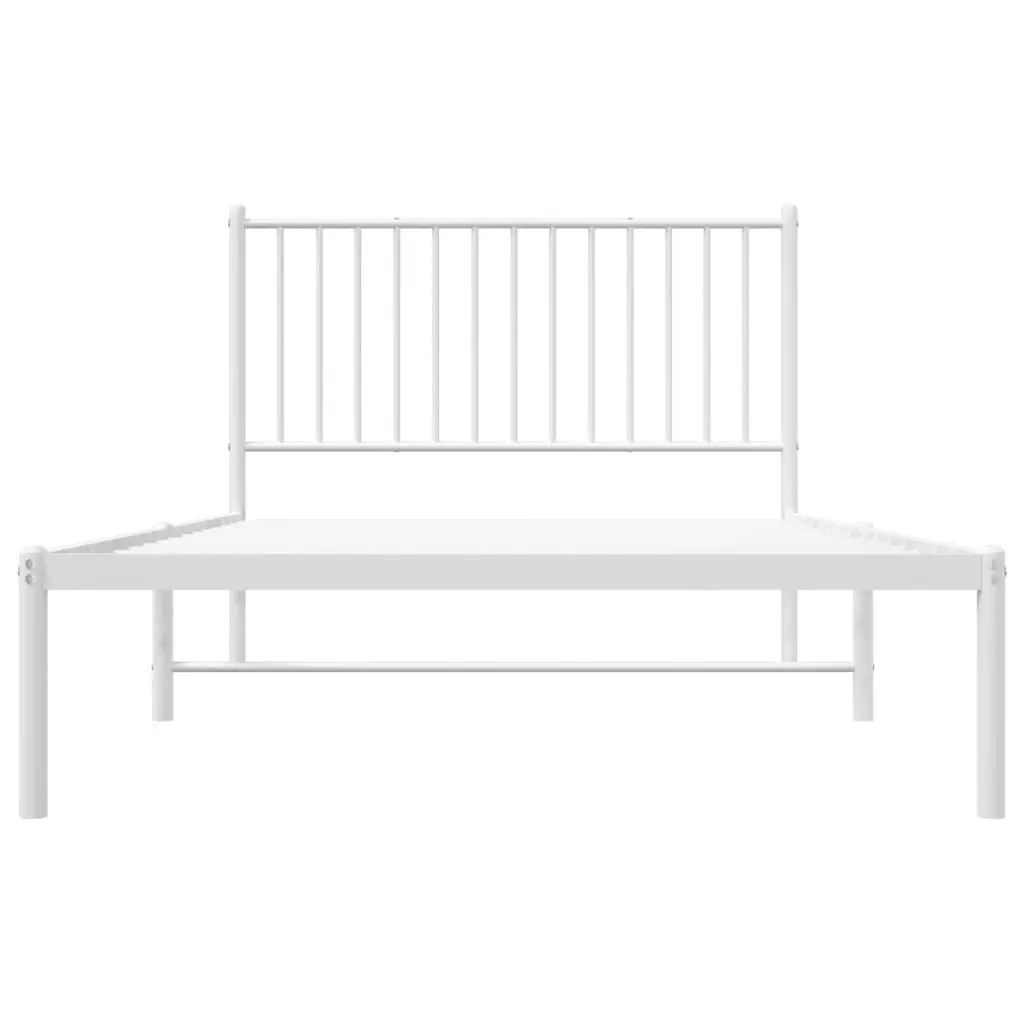 Metal Bed Frame King Single 107x203 cm with Headboard