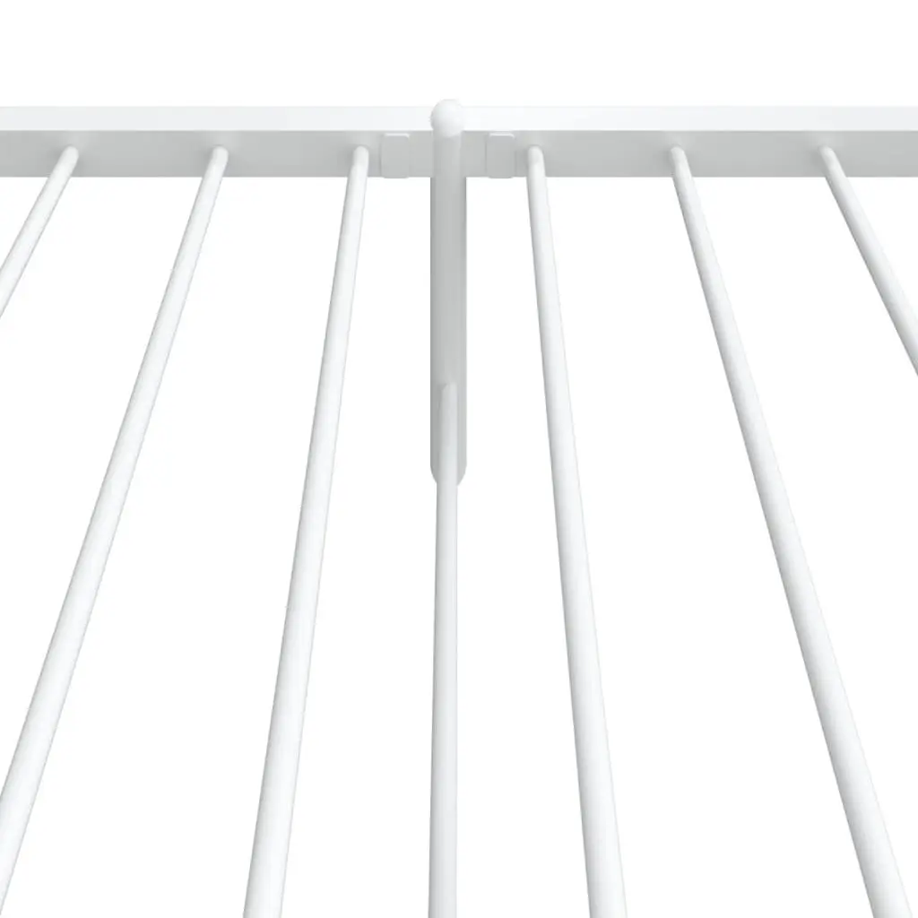 Metal Bed Frame King Single 107x203 cm White