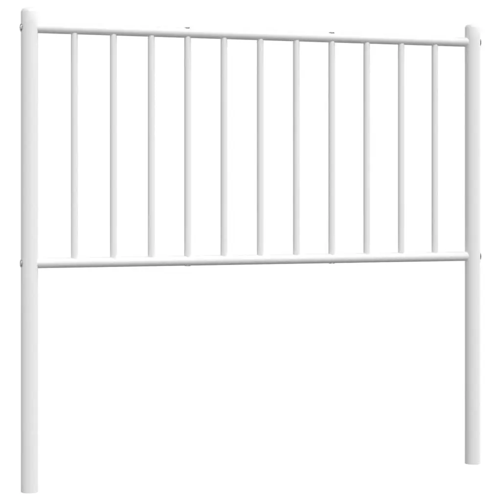 White Metal Headboard for 90cm Bed Frame