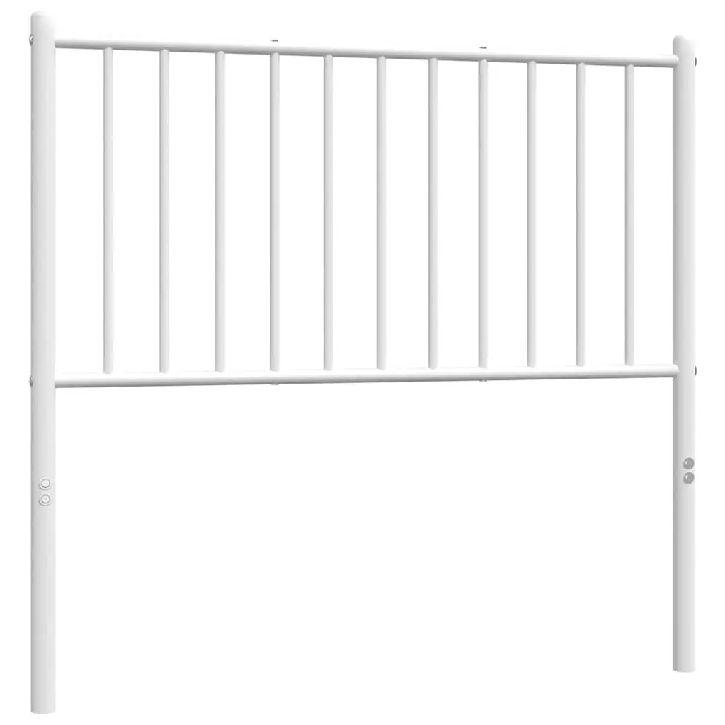 White Metal Headboard for 90cm Bed Frame