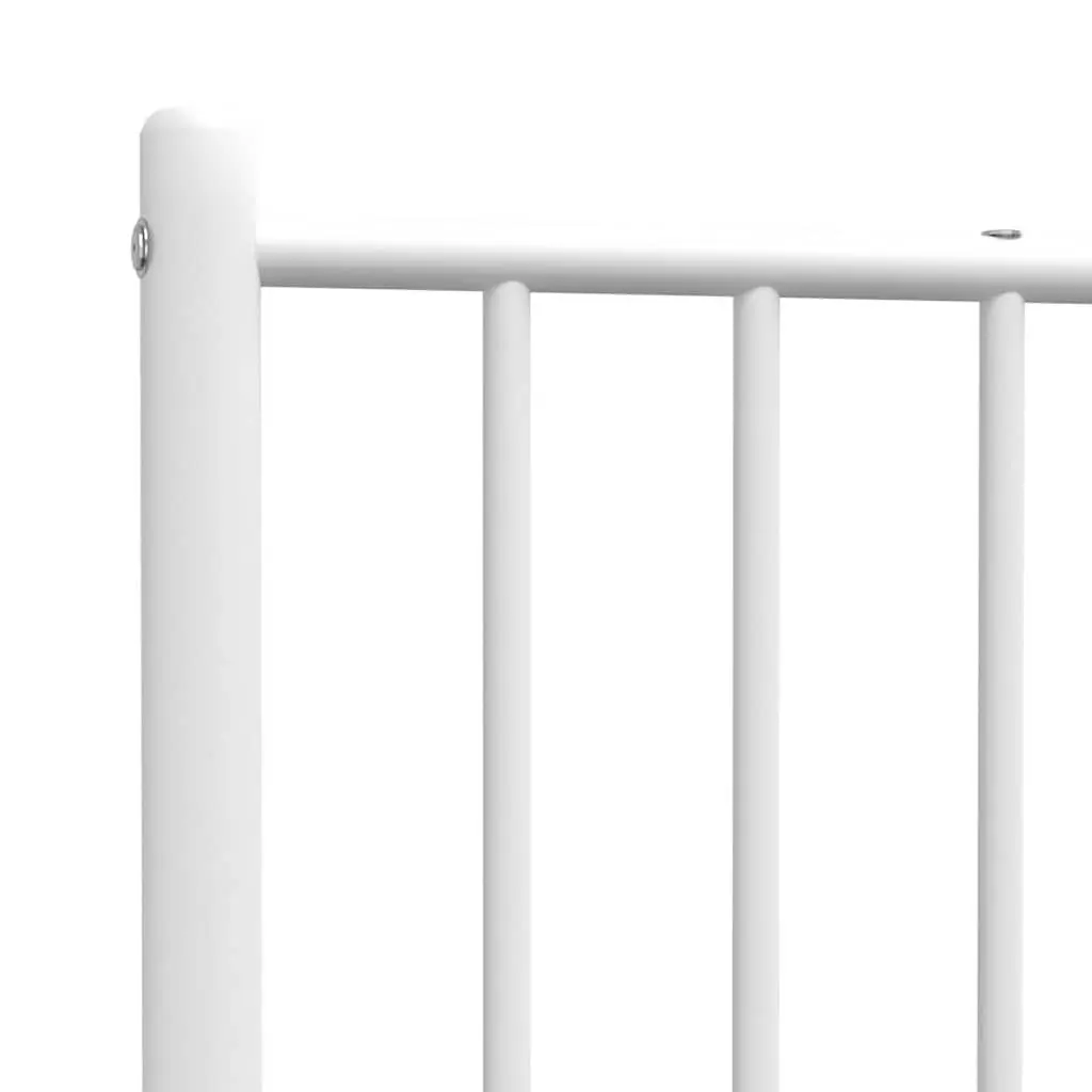 White Metal Headboard for 90cm Bed Frame