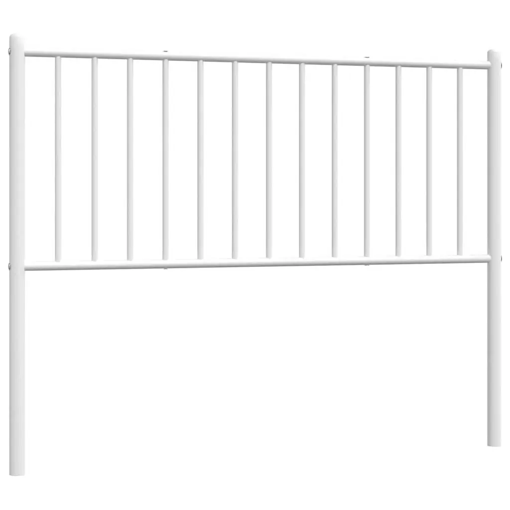Metal Headboard Powder-coated Steel 107cm White