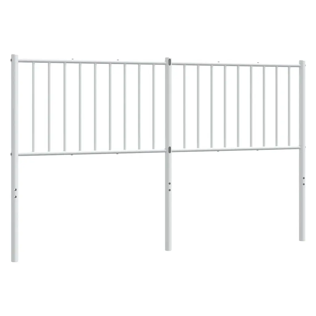 White Metal Headboard 150cm for Bed Frame