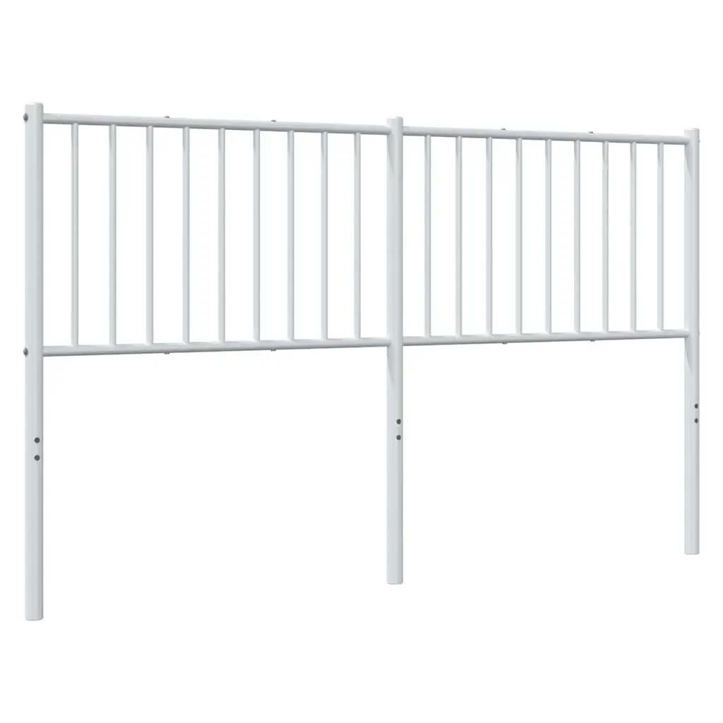 White Metal Headboard 150cm for Bed Frame