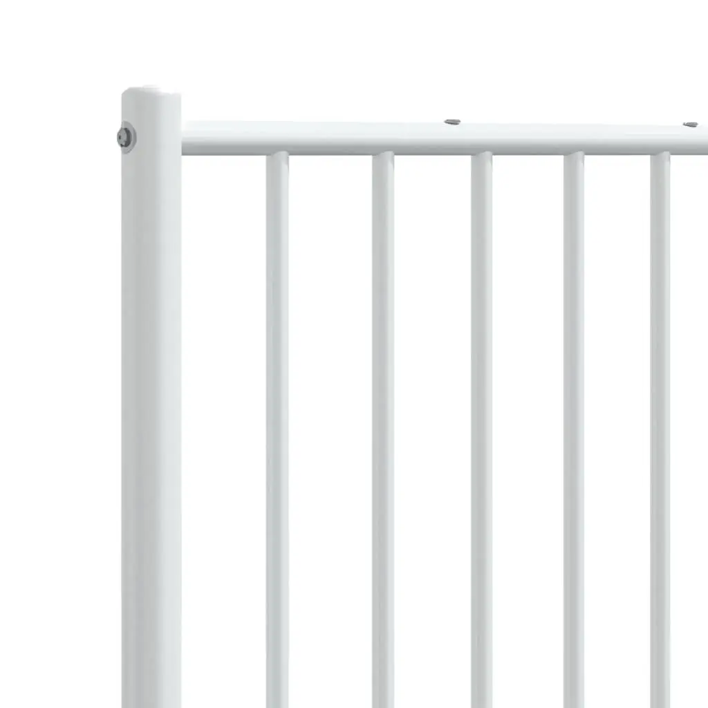 White Metal Headboard 150cm for Bed Frame
