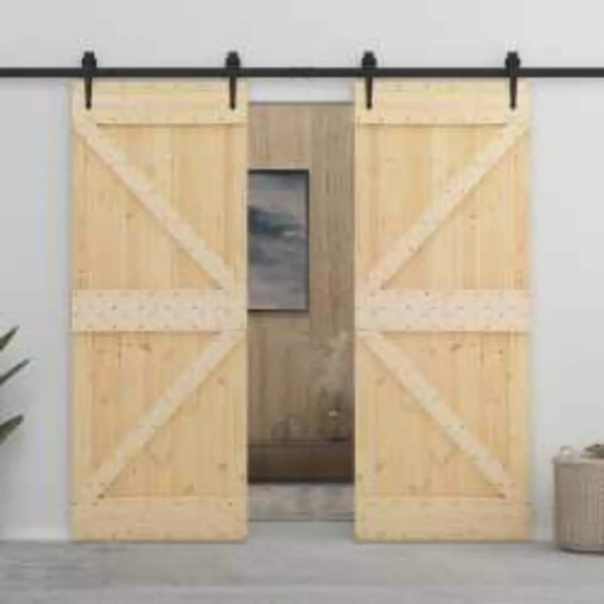 Natural Brown Solid Pine Interior Door 80 x 210 cm