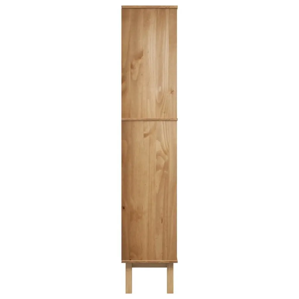 Brown Wooden Bookcase with 2 Drawers