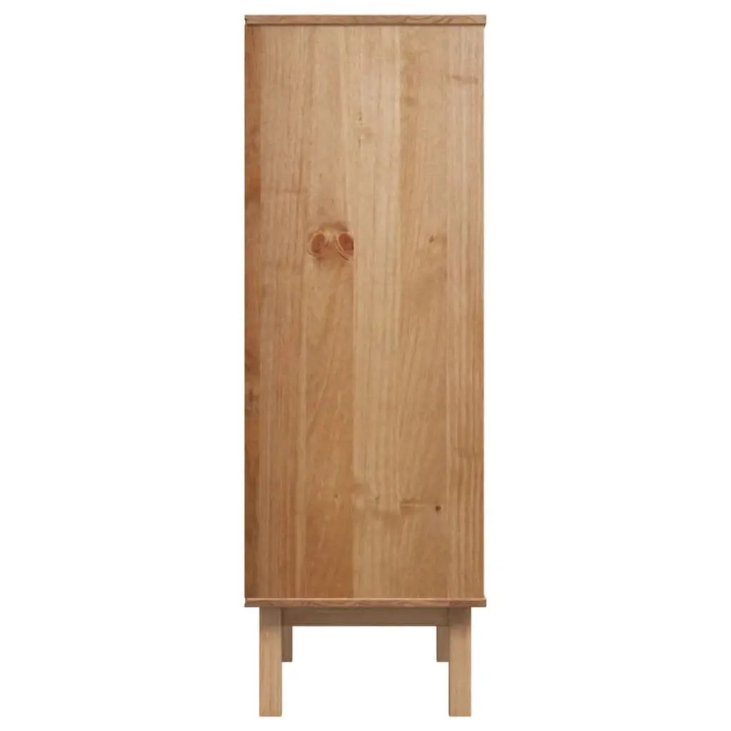 Highboard Solid Wood Pine 85x43x125cm Brown