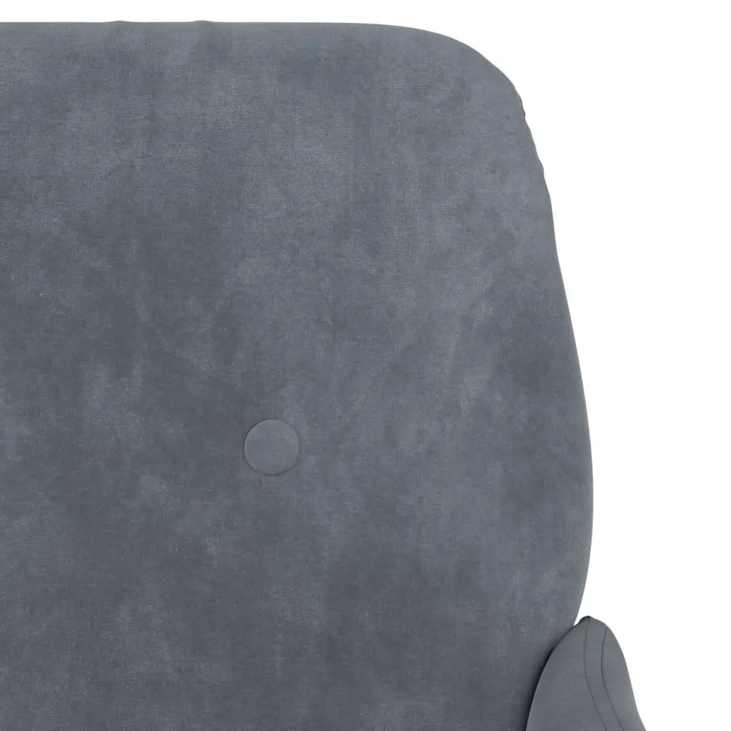 Dark Grey Velvet Upholstered Armchair for Relaxation