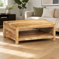 Sturdy Coffee Table 80x55x30 cm with Storage Space