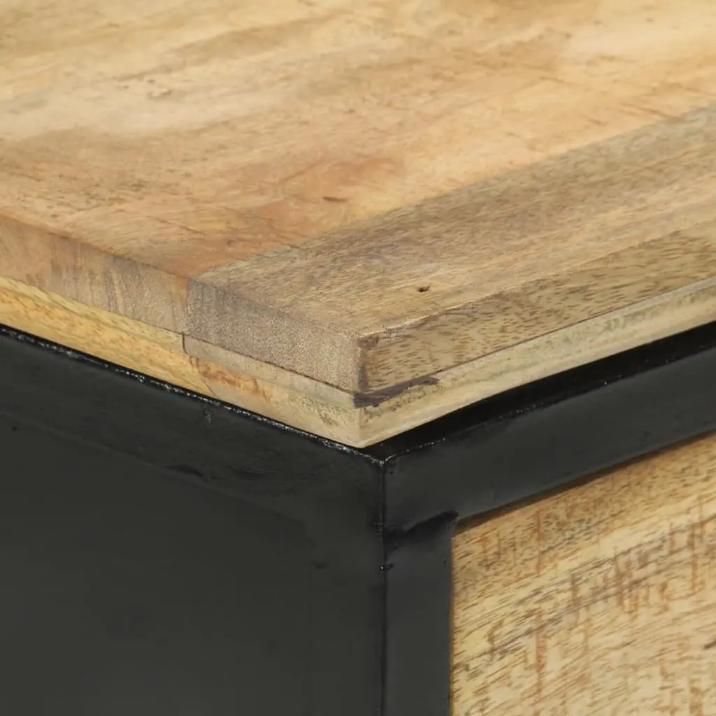 Solid Mango Wood Console Table with 2 Drawers