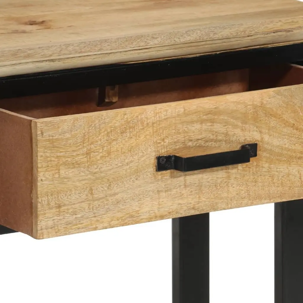 Solid Mango Wood Console Table with 2 Drawers