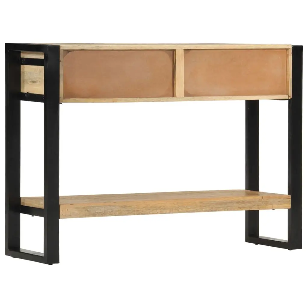 Solid Mango Wood Console Table with Drawers