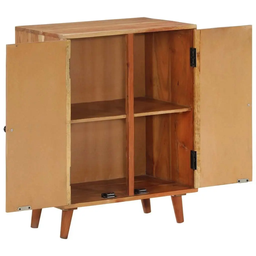 Solid Wood Sideboard Storage Cabinet in Brown