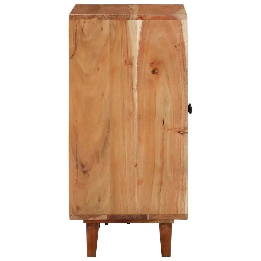 Solid Wood Sideboard Storage Cabinet in Brown
