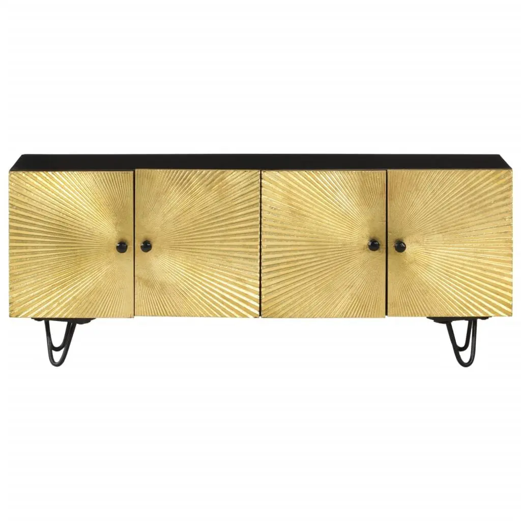 Solid Mango Wood TV Cabinet 110x30x45cm