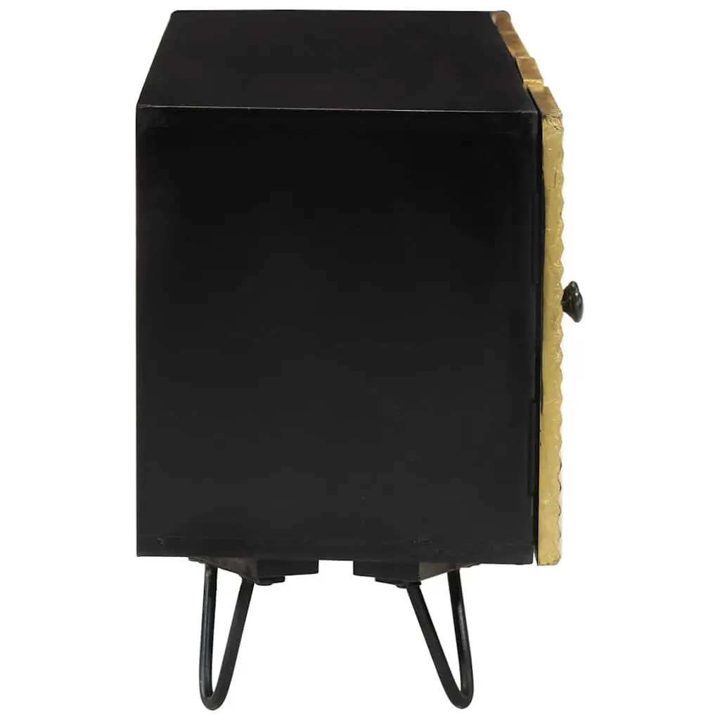 Solid Mango Wood TV Cabinet 110x30x45cm