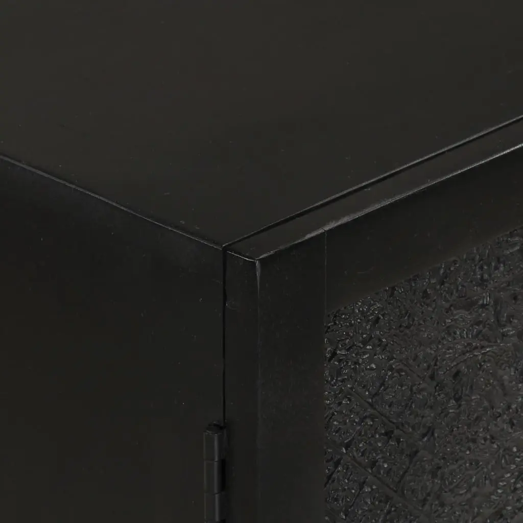Black Sideboard 55x30x77 cm Solid Mango Wood