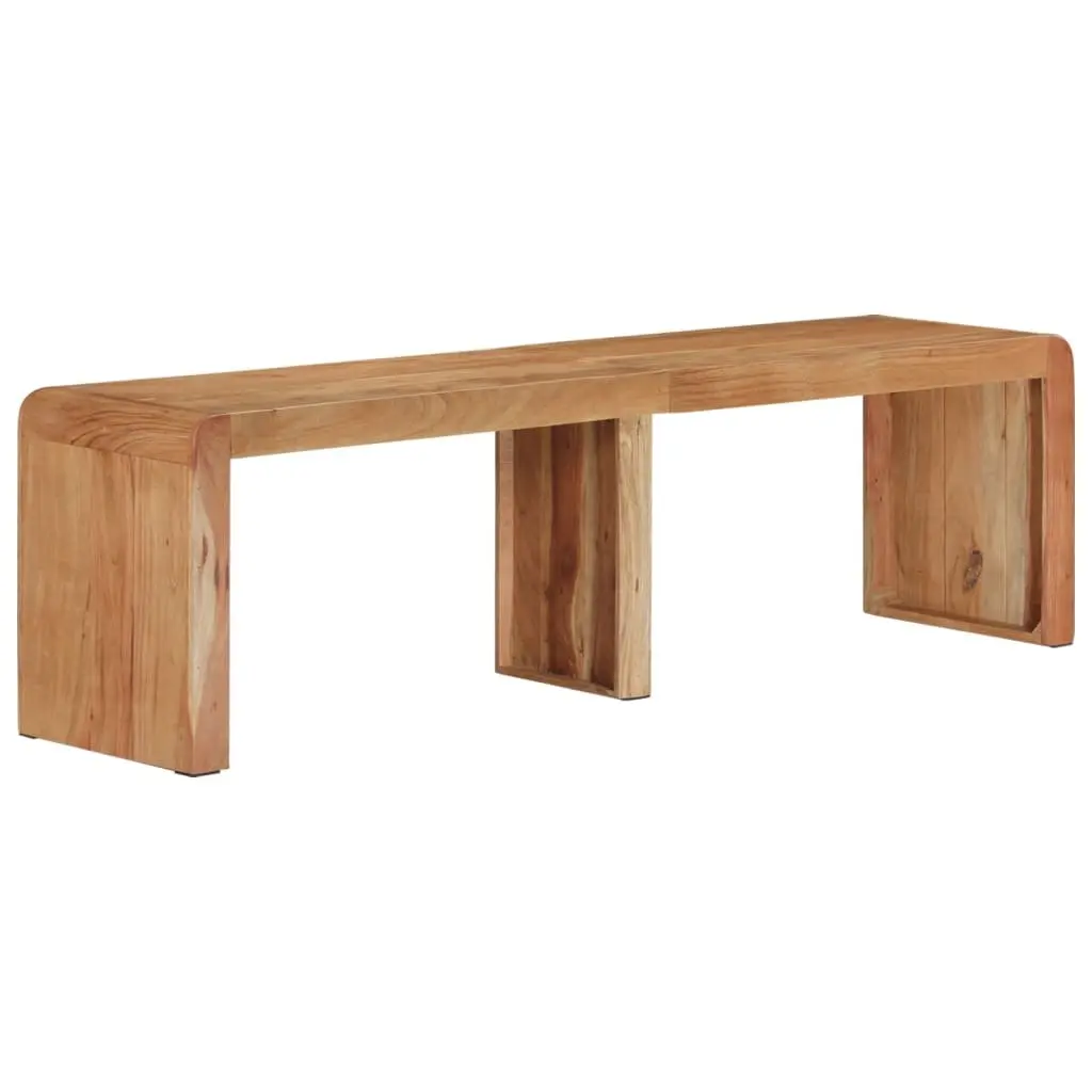 Solid Acacia Wooden Bench 160x38x45 cm for Dining