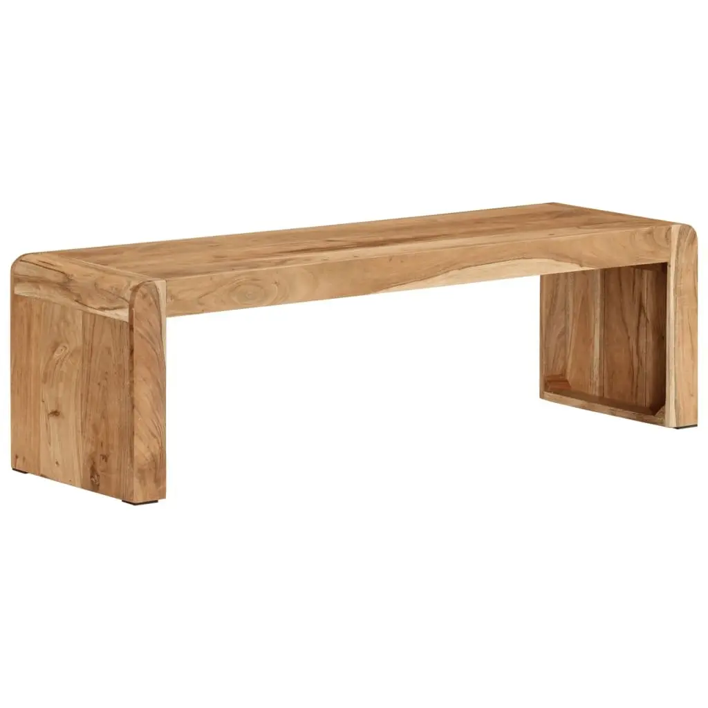 Rustic Acacia Wood TV Stand 110x33x33 cm for Living Room