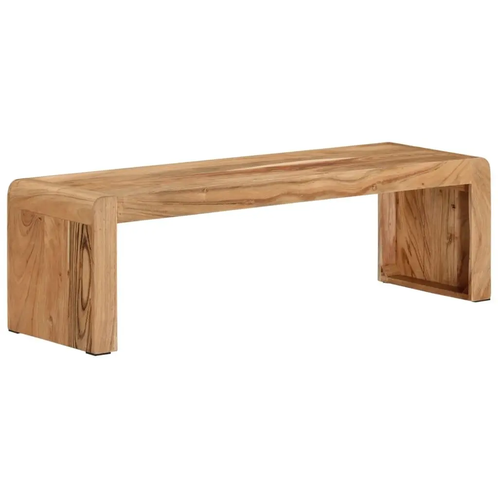 Rustic Acacia Wood TV Stand 110x33x33 cm for Living Room