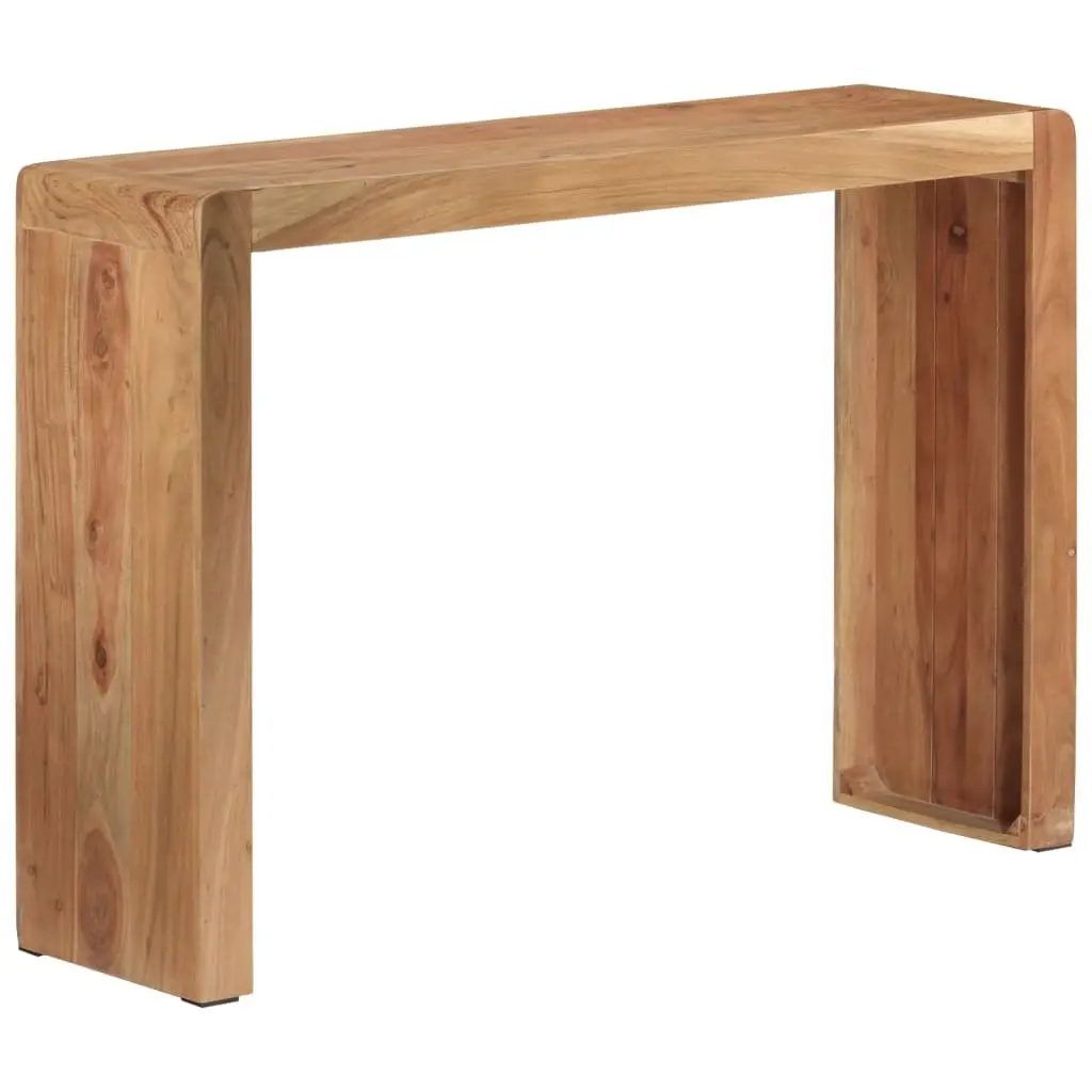Rustic Console Table Made from Solid Acacia Wood