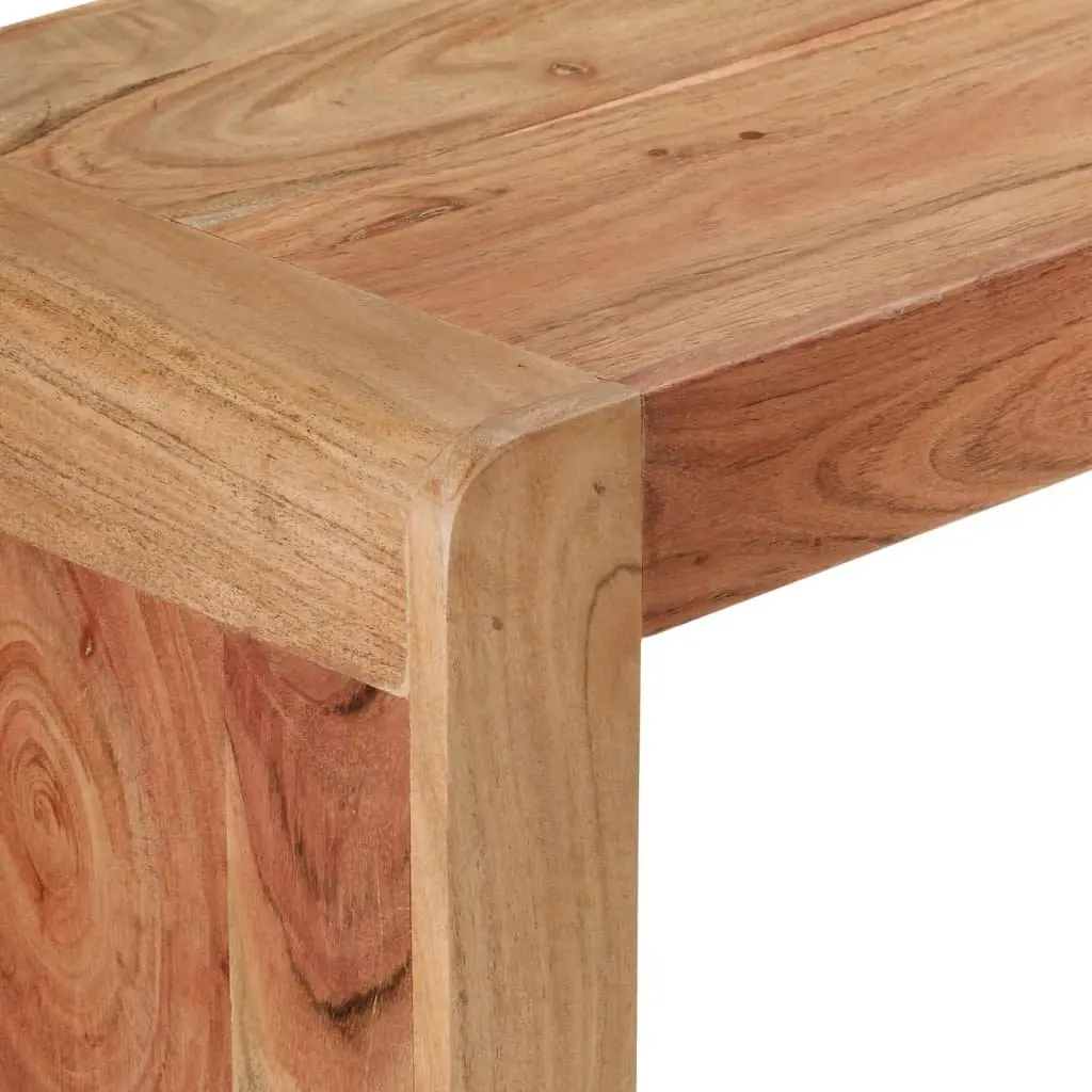 Rustic Console Table Made from Solid Acacia Wood