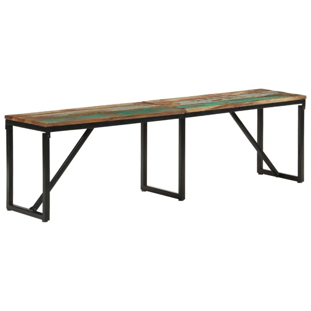 Reclaimed Solid Wood Industrial Bench 160x35x46 cm