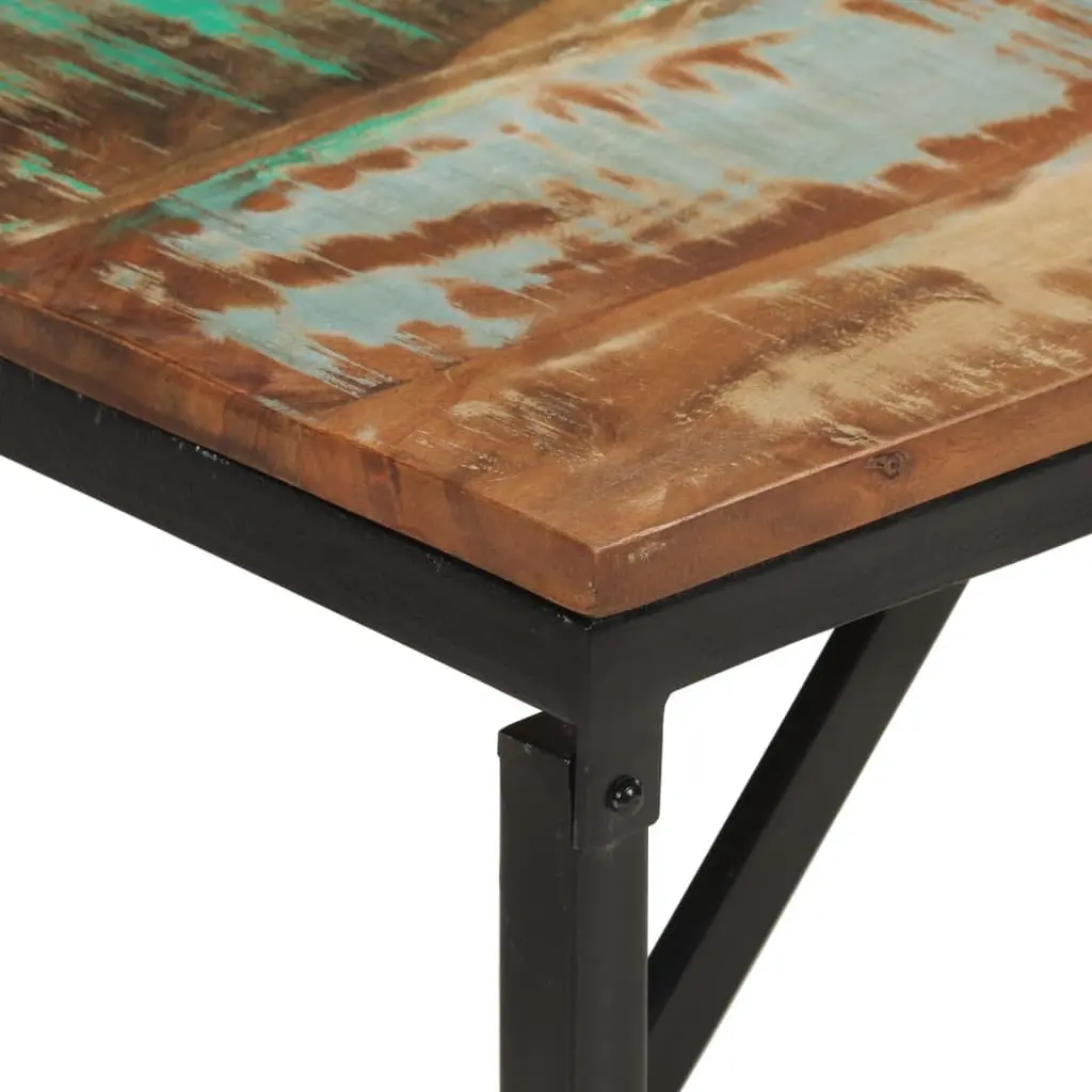 Reclaimed Solid Wood Industrial Bench 160x35x46 cm