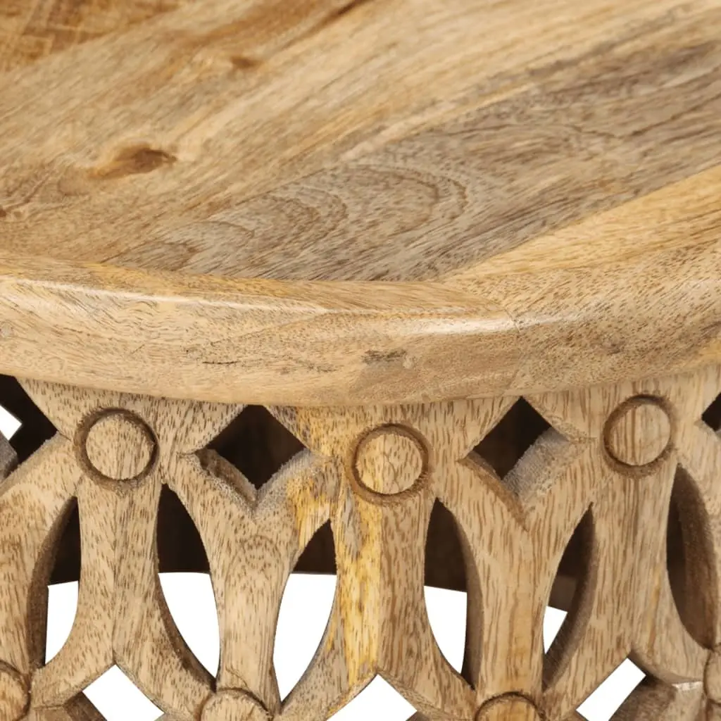 Solid Wood Coffee Table Set in Brown