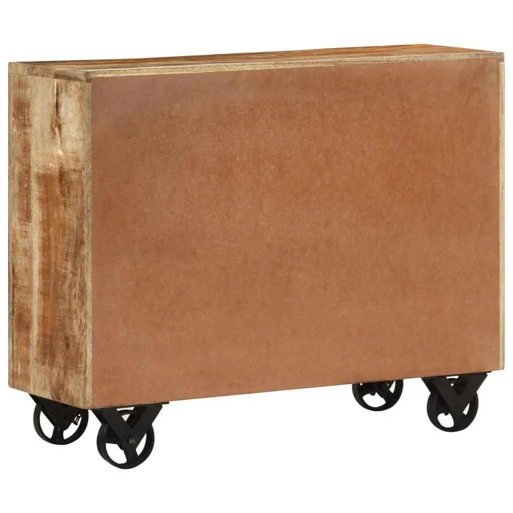Solid Mango Wood Sideboard Cabinet with Drawers 80x30x65 cm