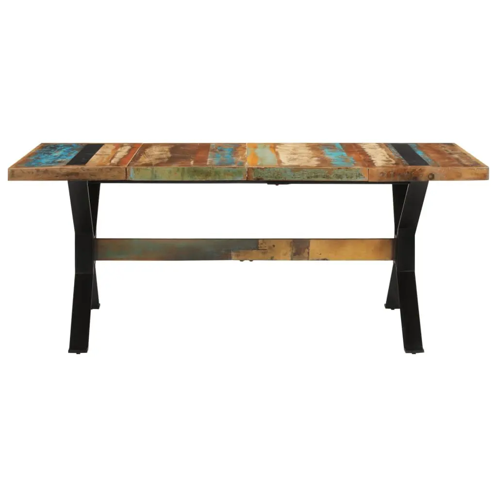 Solid Reclaimed Wood Dining Table 180x90x73cm Vintage
