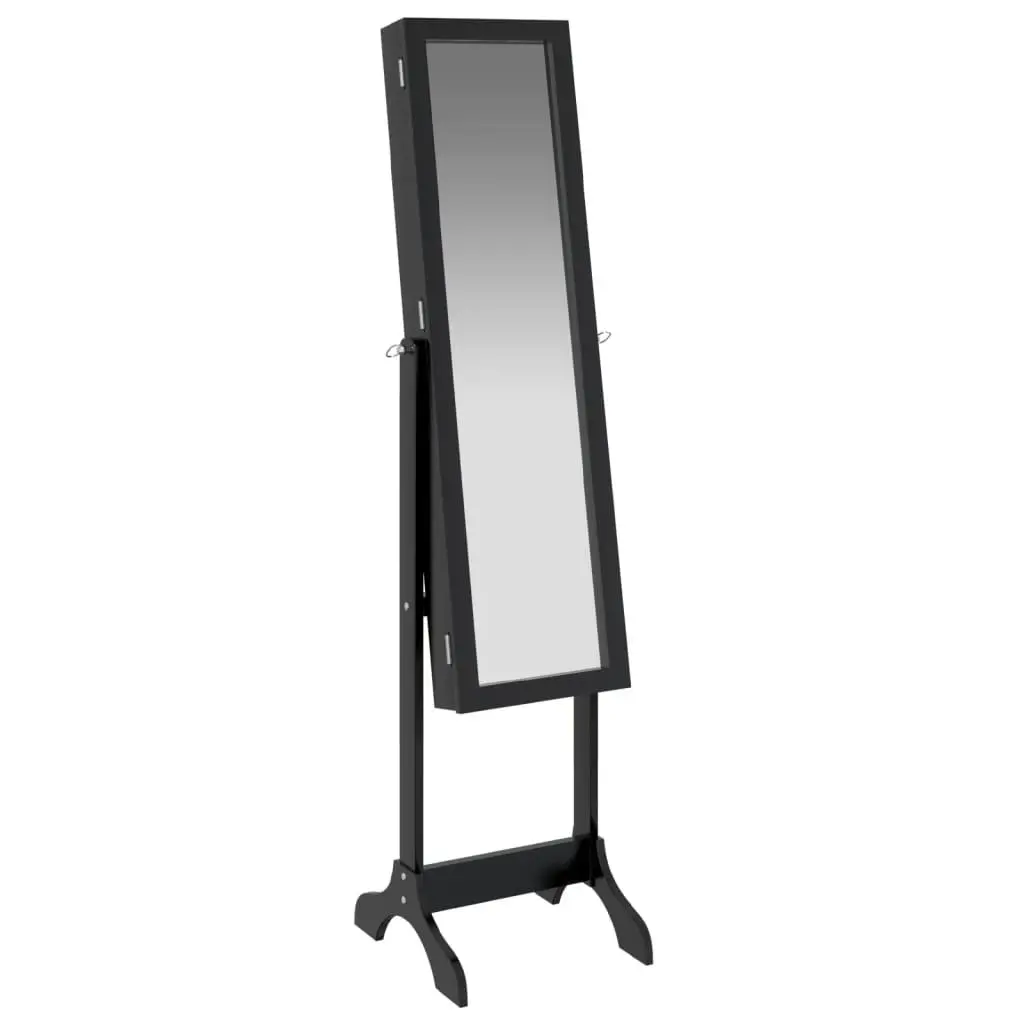 Free-Standing Black Mirror for Home Decor