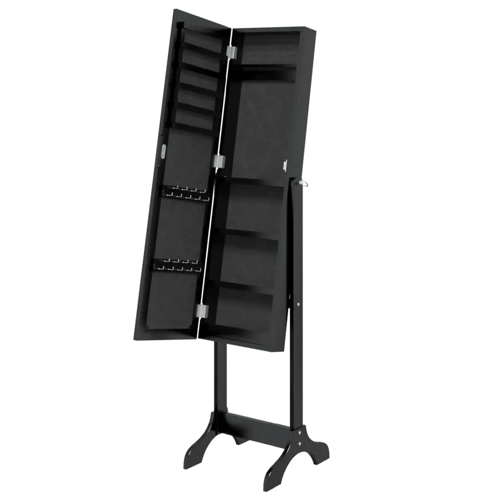Free-Standing Black Mirror for Home Decor