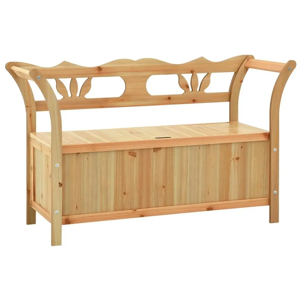 Solid Wood Fir Bench 107x45x75.5cm Brown