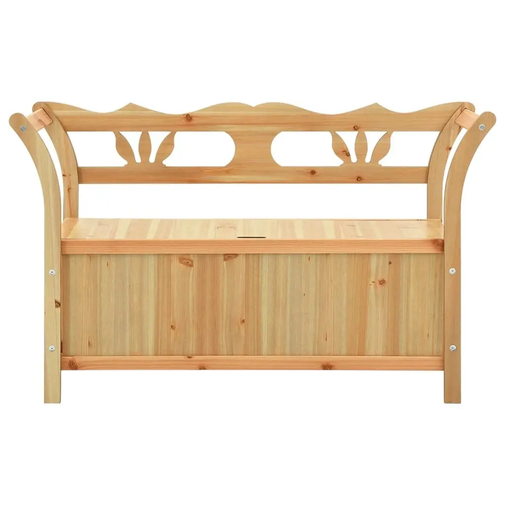 Solid Wood Fir Bench 107x45x75.5cm Brown