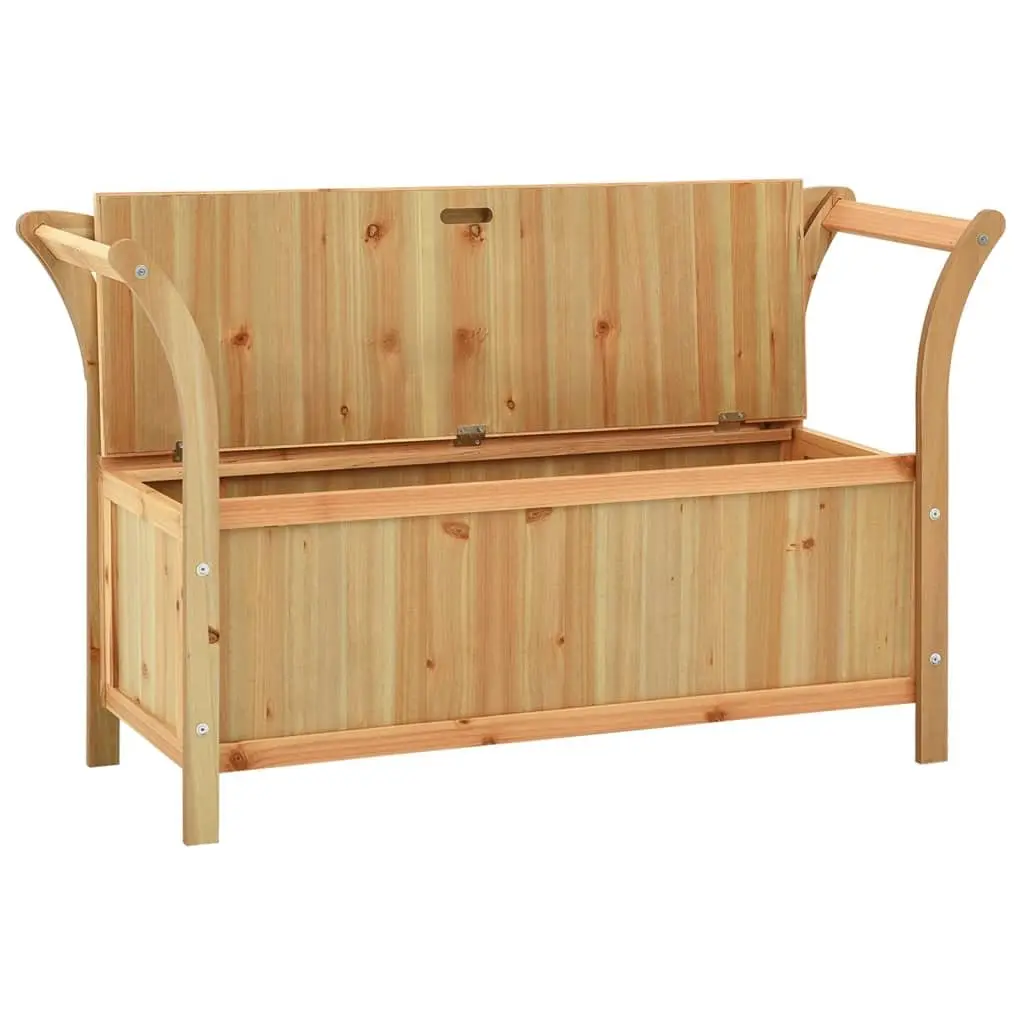 Solid Wood Fir Bench 107x45x75.5cm Brown