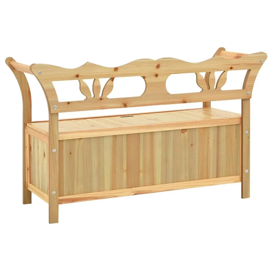Solid Wood Fir Bench 107x45x75.5cm Brown