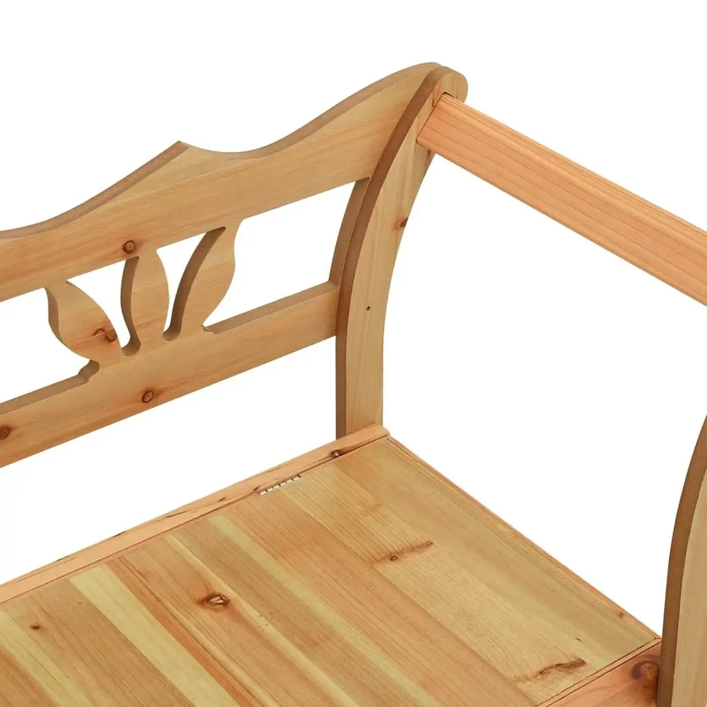 Solid Wood Fir Bench 107x45x75.5cm Brown