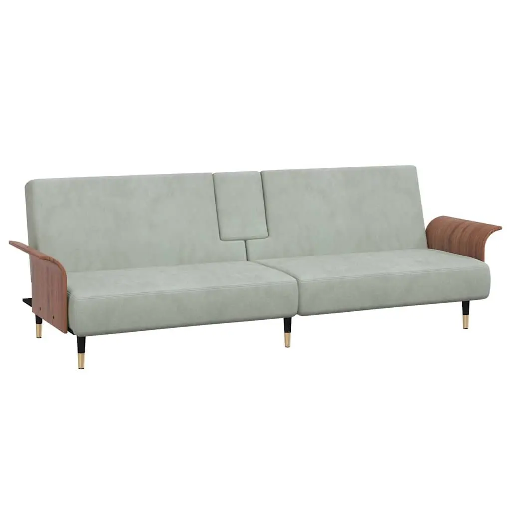 Sofa Bed with Adjustable Backrest and USB Charging