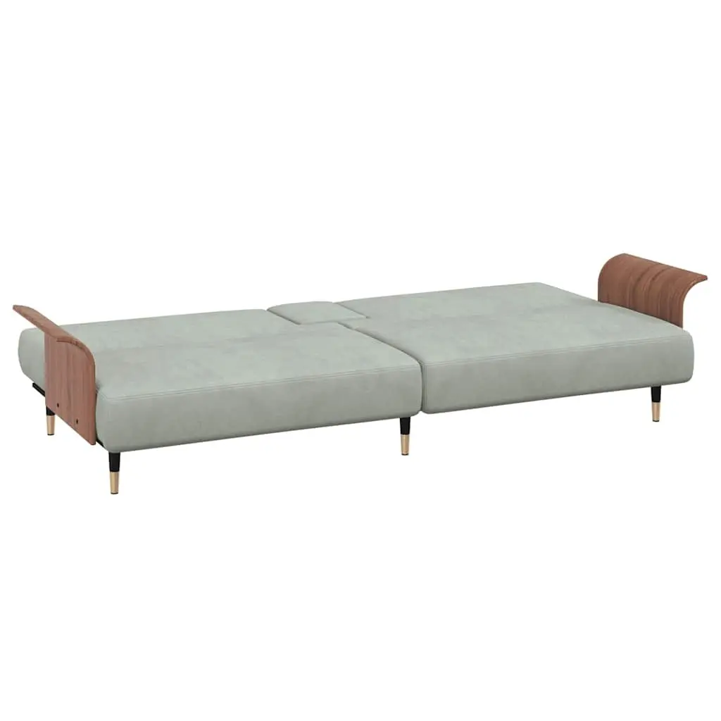 Sofa Bed with Adjustable Backrest and USB Charging