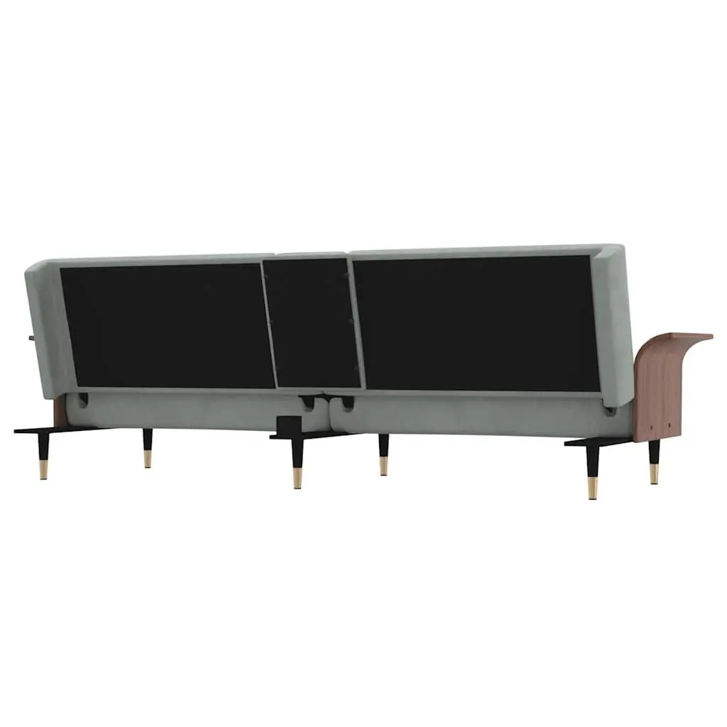 Sofa Bed with Adjustable Backrest and USB Charging
