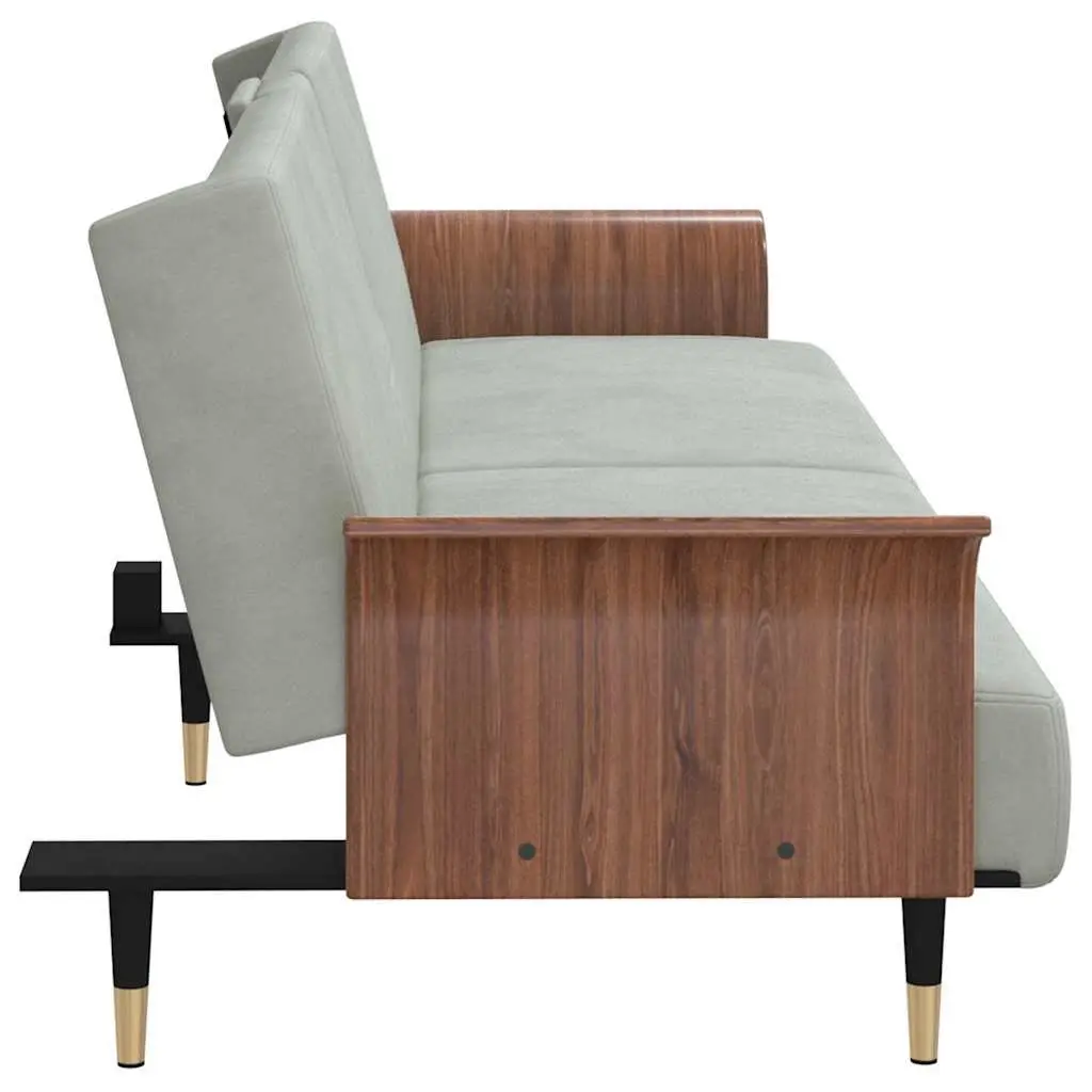 Sofa Bed with Adjustable Backrest and USB Charging