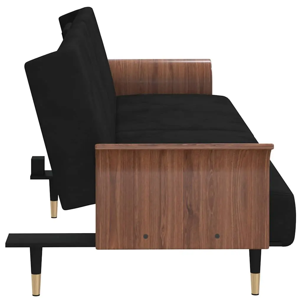Sofa Bed with Foldable Tea Table and USB Ports